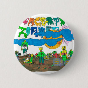 Percentum_Zombies 6 Cm Round Badge