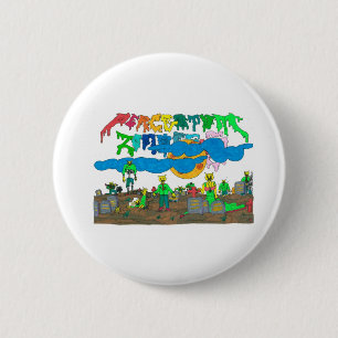 Percentum_Zombies 6 Cm Round Badge