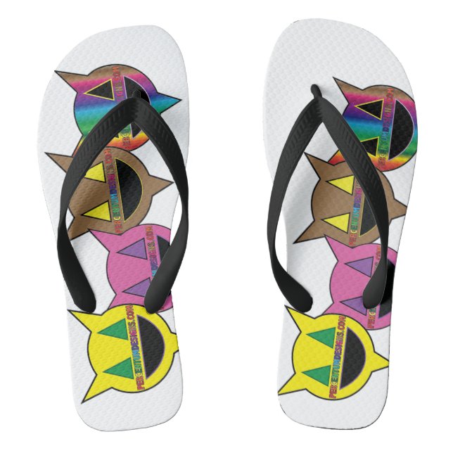 PERCENTUMDESIGNNS.COM Pair of Flip Flops (Footbed)