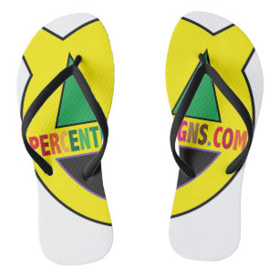 PERCENTUMDESIGNS.COM Pair of Flip Flops