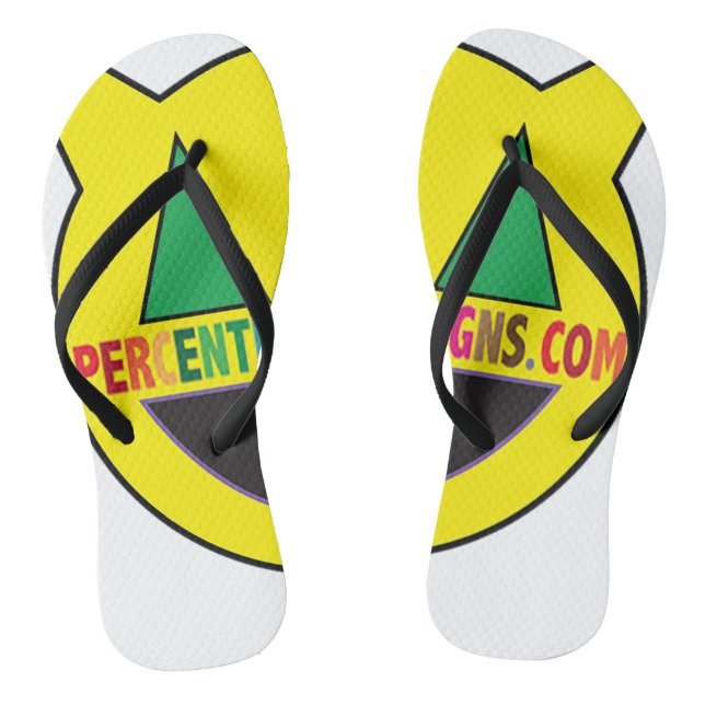 PERCENTUMDESIGNS.COM Pair of Flip Flops (Footbed)