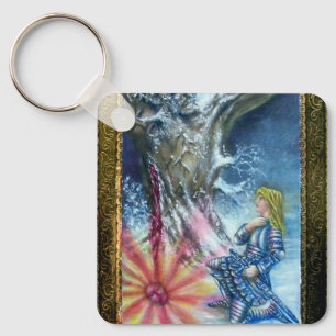 PERCEVAL AND VISION OF THE HOLY GRAIL KEY RING
