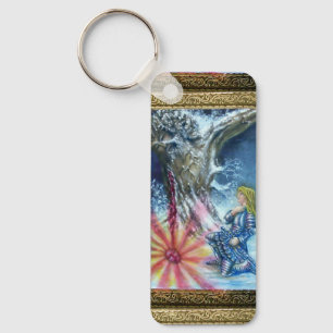 PERCEVAL AND VISION OF THE HOLY GRAIL KEY RING