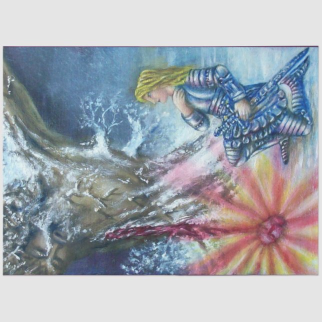 PERCEVAL AND VISION OF THE HOLY GRAIL TISSUE PAPER (Front)