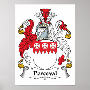 Perceval Family Crest Poster