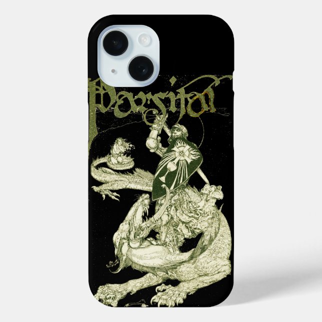 PERCEVAL FIGHTING DRAGON,QUEST HOLY GRAIL Fantasy Case-Mate iPhone Case (Back)