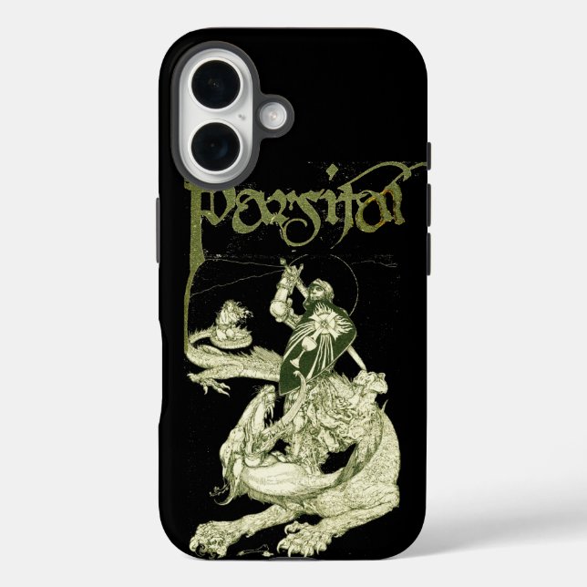 PERCEVAL FIGHTING DRAGON,QUEST HOLY GRAIL Fantasy Case-Mate iPhone Case (Back)