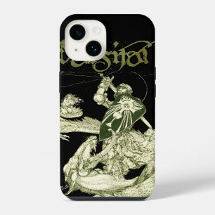 PERCEVAL FIGHTING DRAGON,QUEST HOLY GRAIL Fantasy iPhone 14 Case