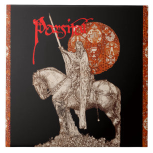 PERCEVAL LEGEND /QUEST OF THE HOLY GRAIL Fantasy  Ceramic Tile