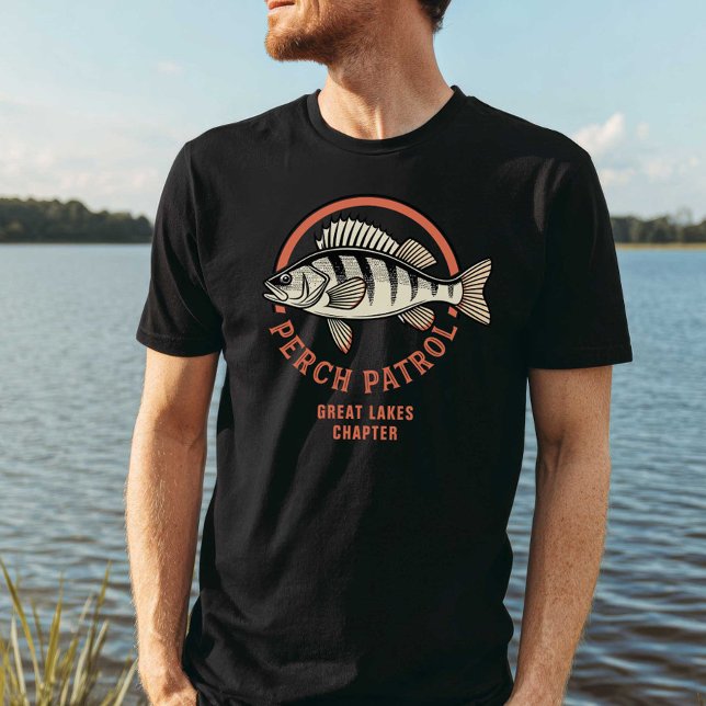 Perch Control Great Lakes Freshwater Fishing T-Shirt (Creator Uploaded)
