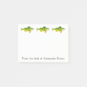 Perch Fishing Post-it Notes