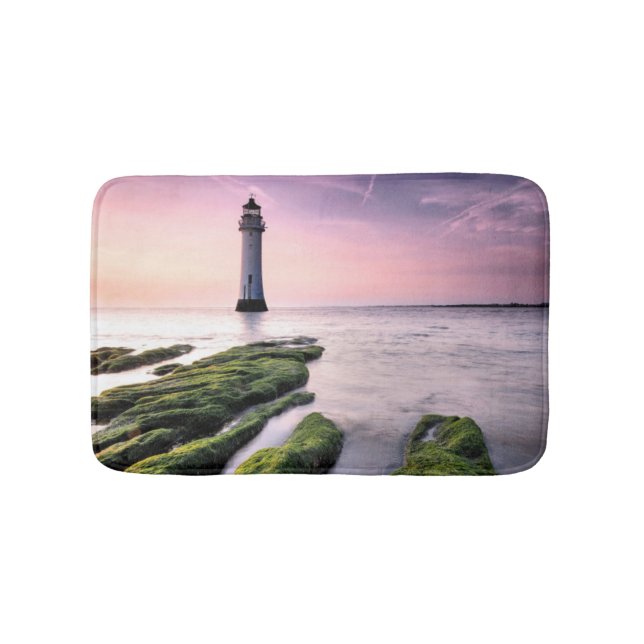 Perch Rock Lighthouse Bath Mat (Front)