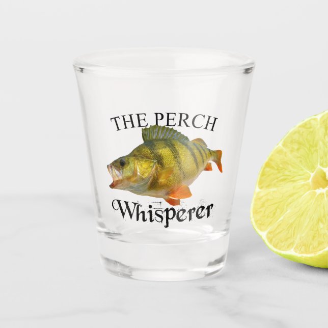 Perch Whisperer Light Shot Glass (Front)