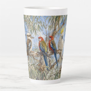 Perched Among the Eucalyptus Latte Mug