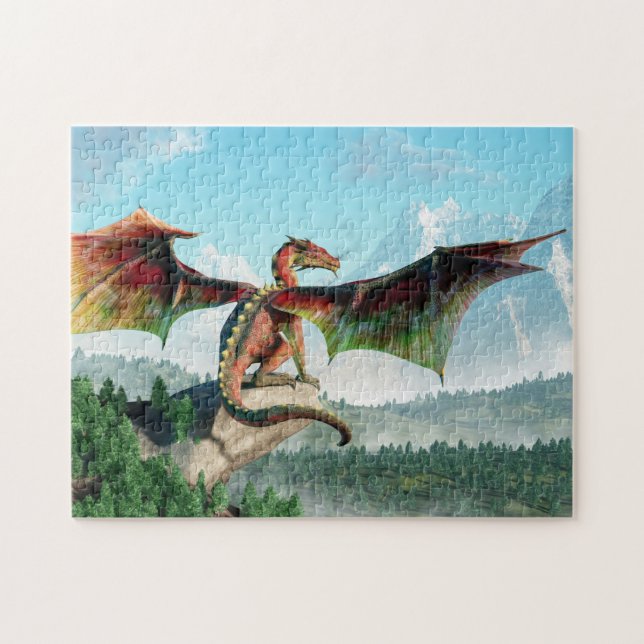 Perched Dragon Jigsaw Puzzle (Horizontal)