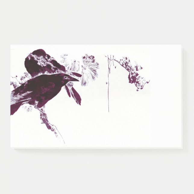 Perched in the Trees The Ravens Post-it Notes (Front)