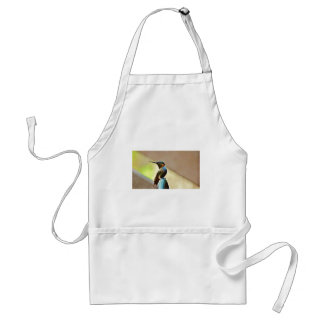 Perched Ruby and Green little Hummingbird Standard Apron