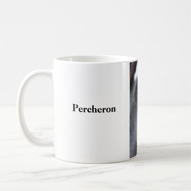 Percheron horse mug (Left)