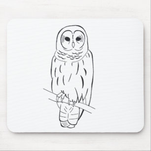 Perching Owl mousepad