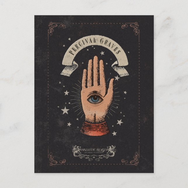 PERCIVAL GRAVES™ Magic Hand Graphic Postcard (Front)