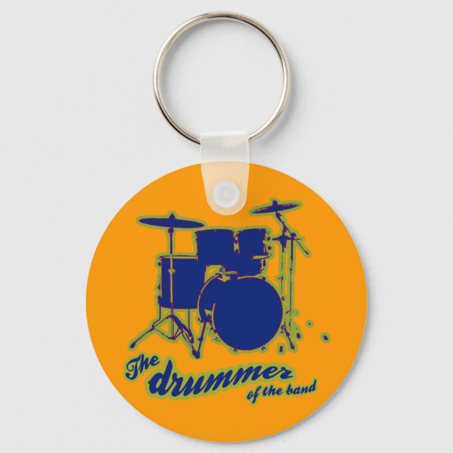 percussion drums ~ drummer key ring (Front)