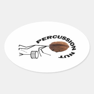 Percussion Nut Oval Sticker