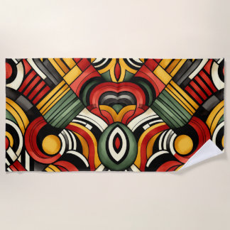 Percussion Rhythms Beach Towel