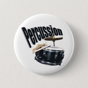 Percussion/ Snare 6 Cm Round Badge