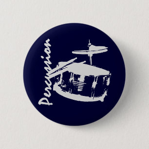 Percussion/ Snare 6 Cm Round Badge