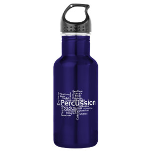 Percussion Word Cloud 532 Ml Water Bottle