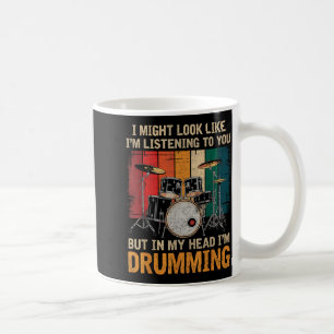 Percussionist Drumming For Drum Set Lover Drummers Coffee Mug