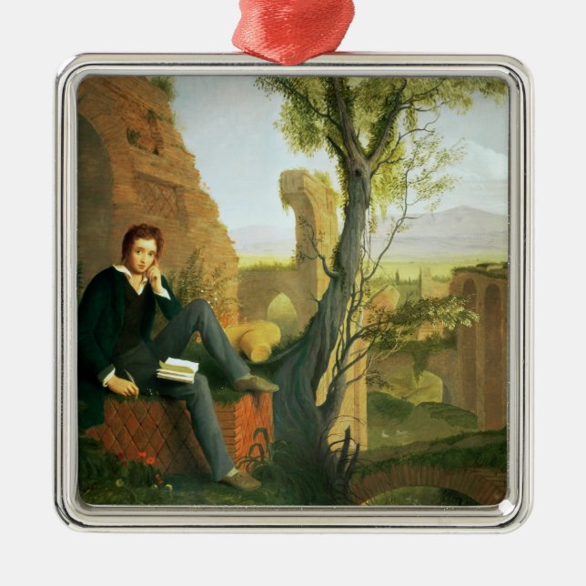 Percy Bysshe Shelley  1845 Metal Tree Decoration (Front)