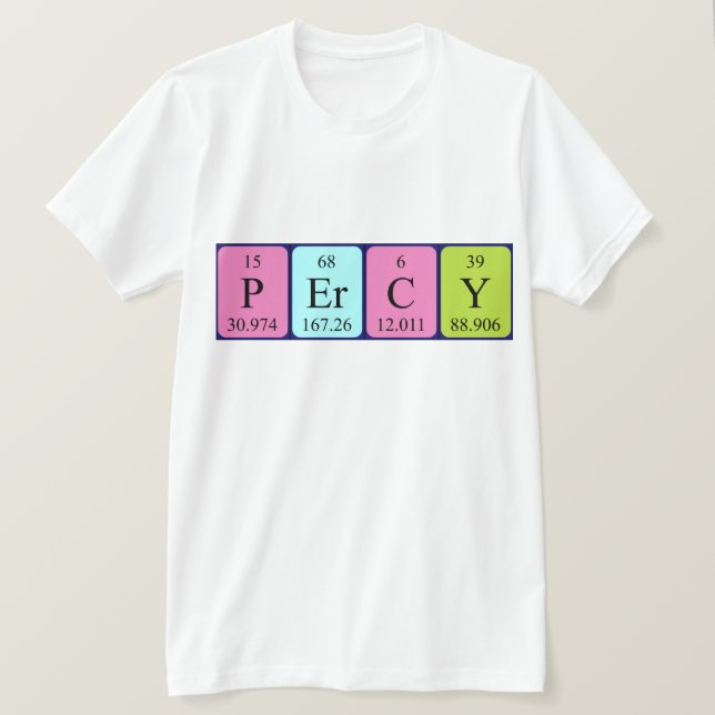 Percy periodic table name shirt (Design Front)