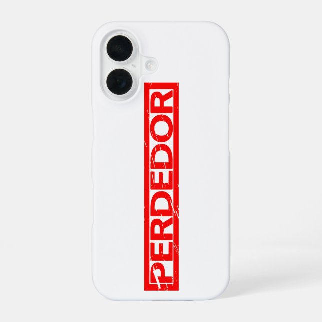 Perdedor Stamp iPhone 16 Case (Back)