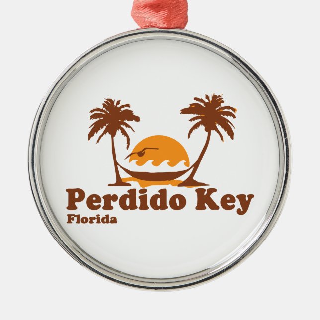 Perdido Key. Metal Tree Decoration (Front)