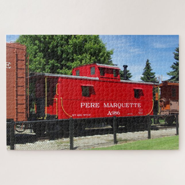 Pere Marquette Caboose jigsaw puzzle (Horizontal)