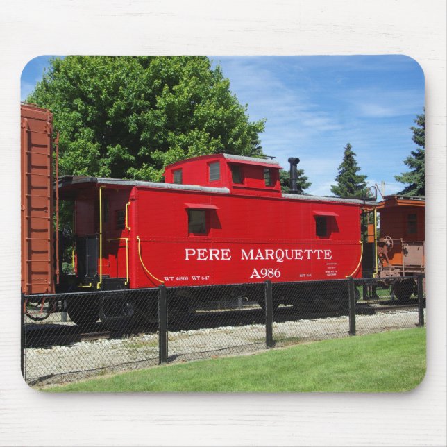 Pere Marquette caboose mousepad (Front)