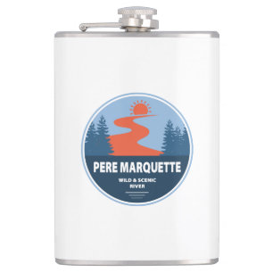 Pere Marquette Wild and Scenic River Hip Flask