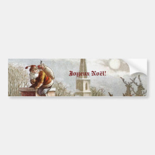 Père Noël Autocollants pour voiture Bumper Sticker