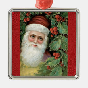 Pere Noel Metal Ornament