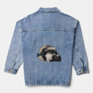 Peregrine Falcon Bird Art Denim Jacket