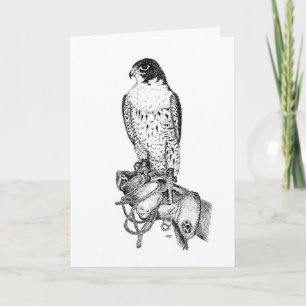 Peregrine Falcon Birthday Card