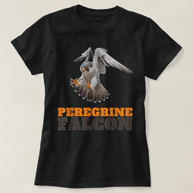 Peregrine Falcon Falco peregrinus Faucon pèlerin T-Shirt (Design Front)