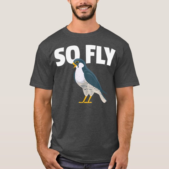 Peregrine Falcon Gift for a Birdwatcher T-Shirt (Front)