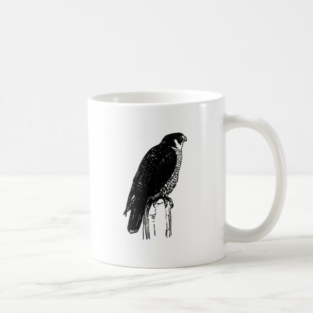 Peregrine Falcon (illustration) Coffee Mug (Right)