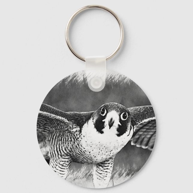 Peregrine Falcon Key Ring (Front)