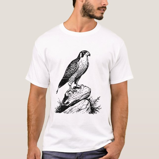 Peregrine falcon  Men's T-Shirts (Front)