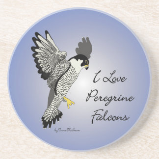 Peregrine Falcon Sandstone Drink Coaster