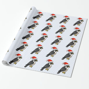 Peregrine Falcon Santa Wrapping Paper