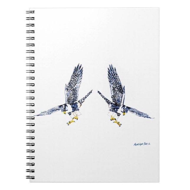 Peregrine Falcons Notebook (Front)